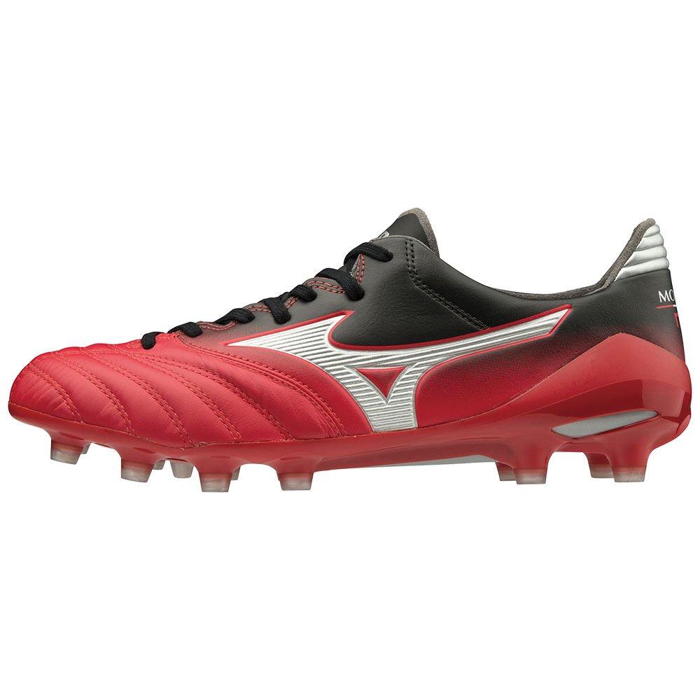 Mizuno Men's Soccer Cleats MORELIA NEO II MD Red/Silver/Black - OWLSYJQ-64